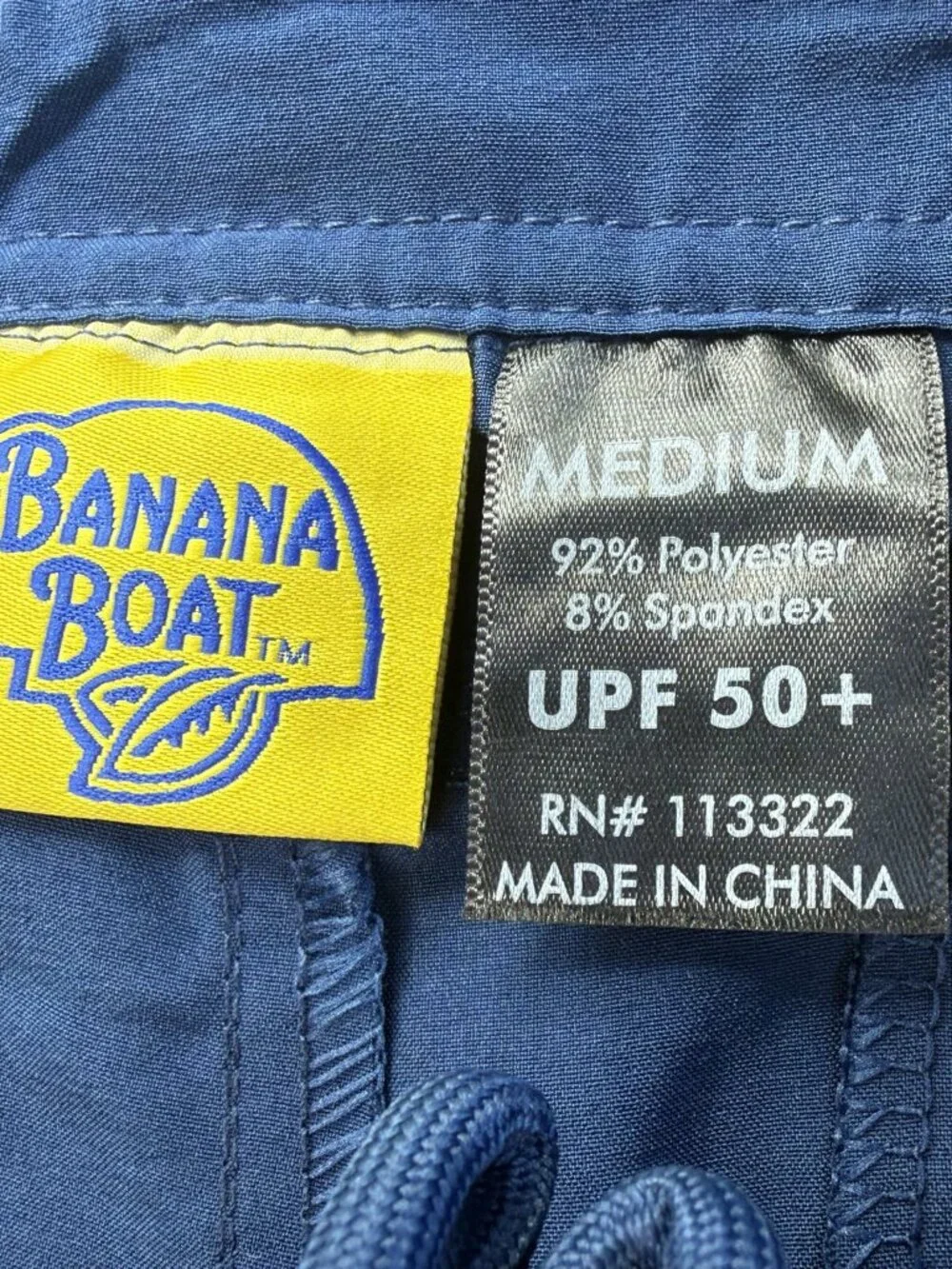 New NWT Banana Boat Men's Board Shorts Navy Blue. Size Adult Men's Medium
